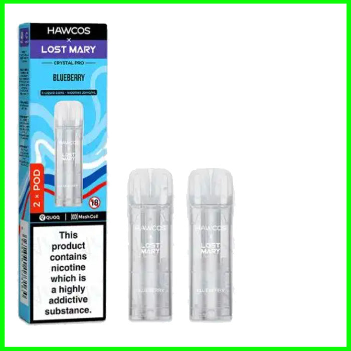 Blueberry Lost Mary Hawcos Crystal Pro Refill Pods
