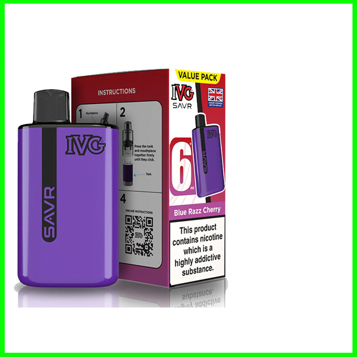 Blue Razz Cherry IVG Savr Pod Kit