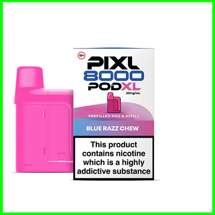 Blue Razz Chew Pixl 8000 Refill Pod