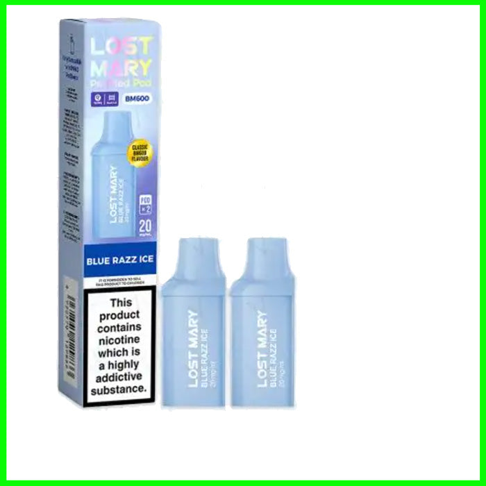Blue Razz Ice BM600 Refill Pods