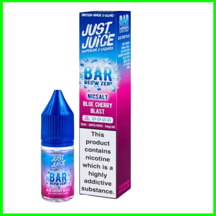 Just Juice Below Zero E-Liquid Nic Salt - Blue Cherry Blast