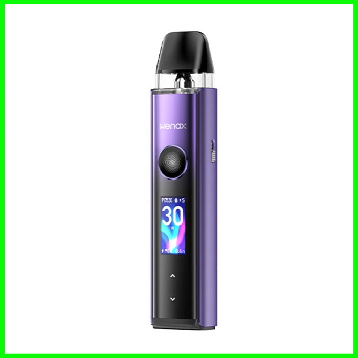 Luminous Purple Geekvape Wenax Q Pro pod kit
