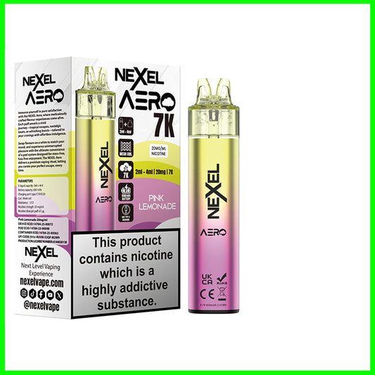 Pink Lemonade Nexel Aero 7K Pod Kit