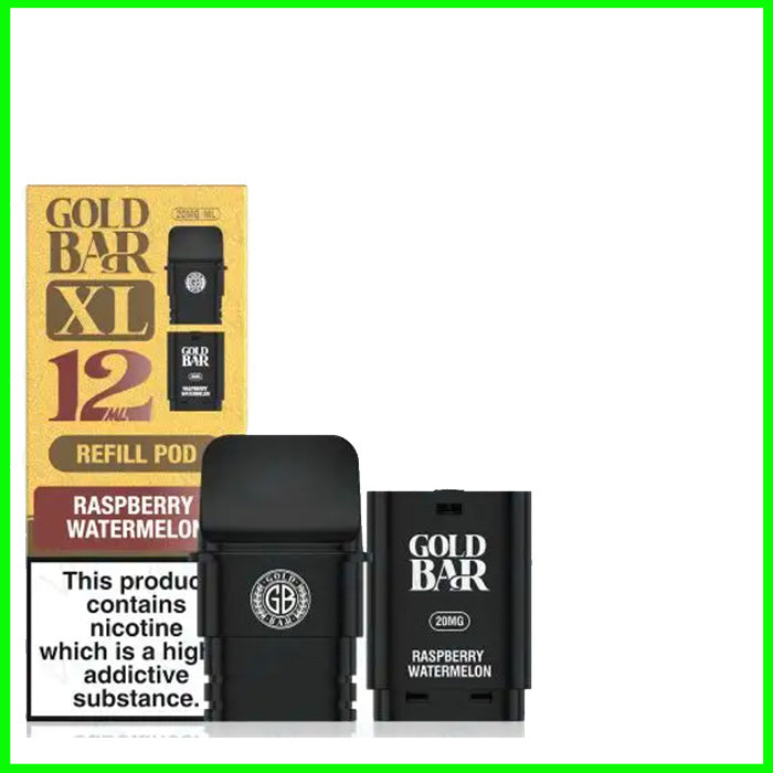 Raspberry Watermelon Gold Bar XL Refill Pod