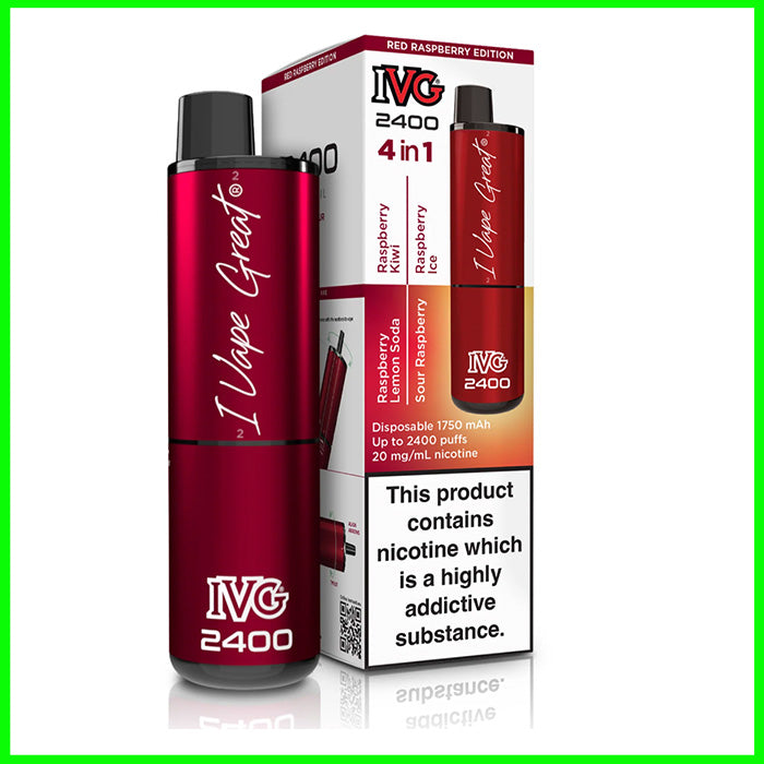 Red Raspberry Edition IVG 2400 Pod Kit