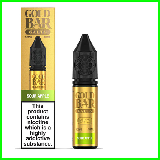 Sour Apple Gold Bar Nic Salt