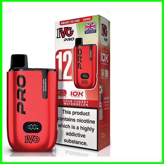 IVG Pro 12 Pod Vape - Sour Cherry Watermelon