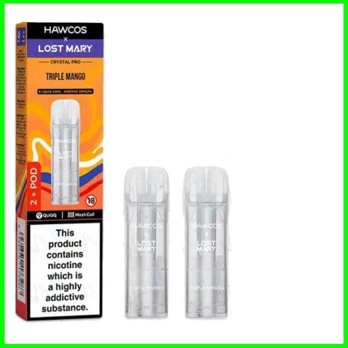 Triple Mango Lost Mary Hawcos Crystal Pro Refill Pods