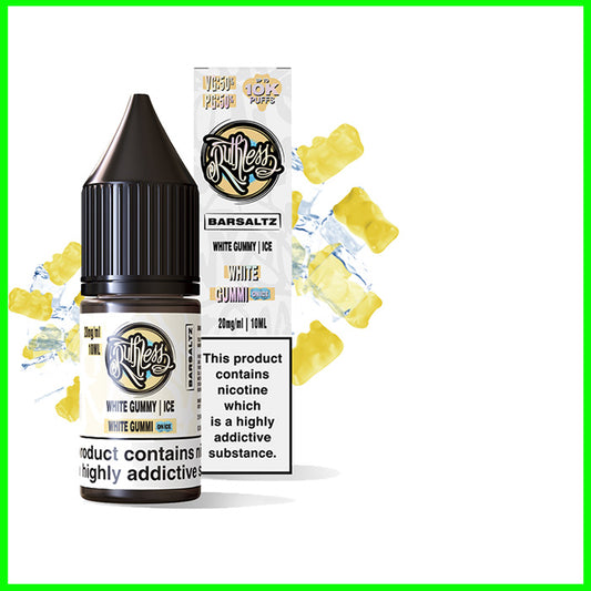 White Gummi On Ice Ruthless Bar Saltz