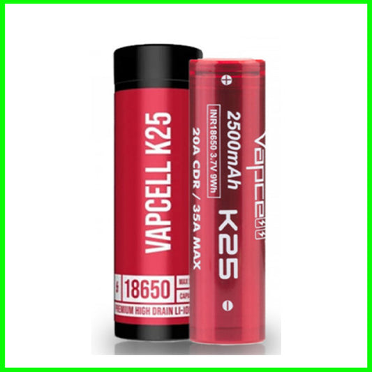 18650 Vapcell K25 Battery