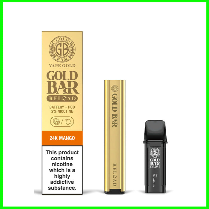 24k Mango Gold Bar Reload Pre-filled Pod Kit