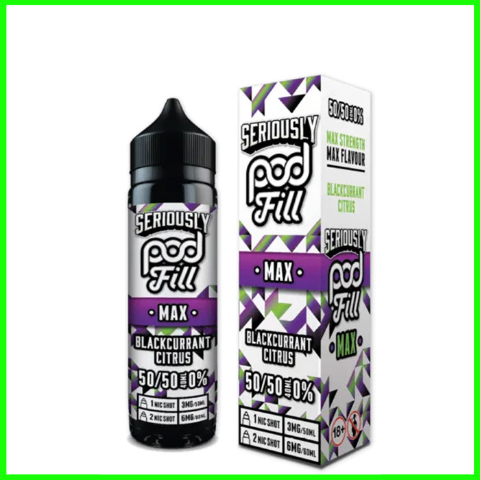 Blackcurrant Citrus Seriously Pod Fill Max 50ml