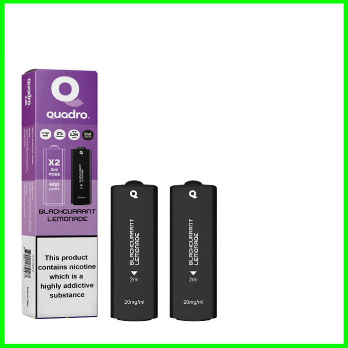 Blackcurrant Lemonade Quadro 2.4k replacement Pods