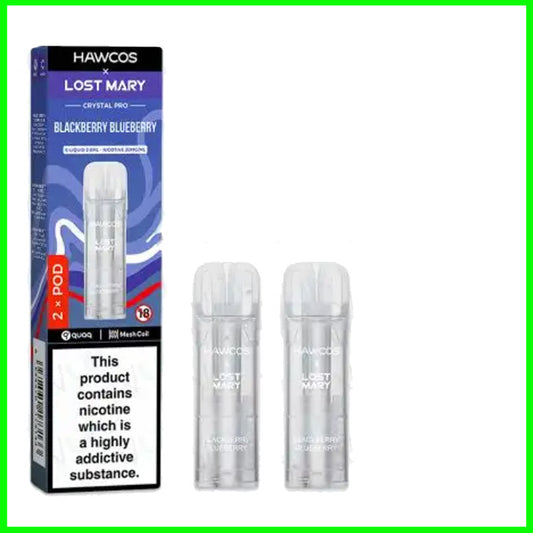 Blackberry Blueberry Lost Mary Hawcos Crystal Pro Refill Pods