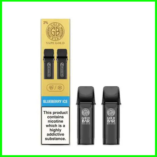 Blueberry Ice Gold Bar Reload Replacement Pods