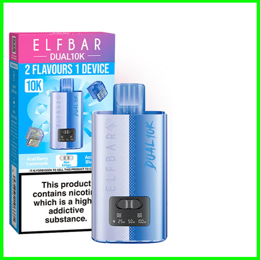 Elfbar Dual 10K Vape Kit- Blue Edition