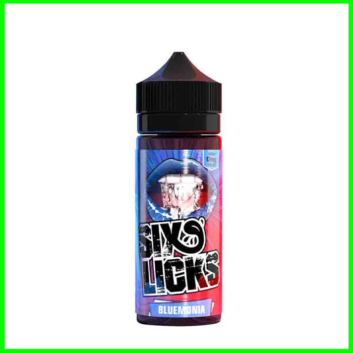 Bluemonia Six Licks 100ml Shortfill