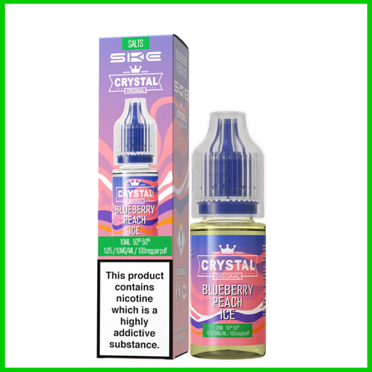 Blueberry Peach Ice SKE Crystal Salt 10ml