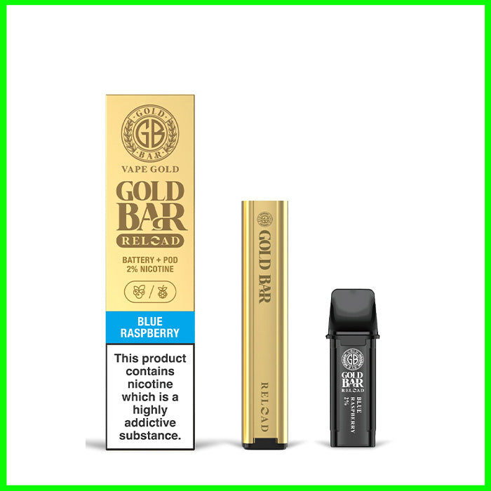 Blue Raspberry Gold Bar Reload Pre-filled Pod Kit