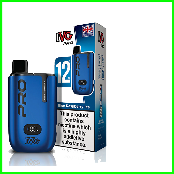 IVG Pro 12 Pod Vape - Blue Raspberry Ice