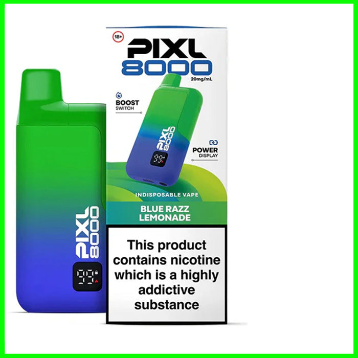 Blue Razz Lemonade Pixl 8000 Pod Kit