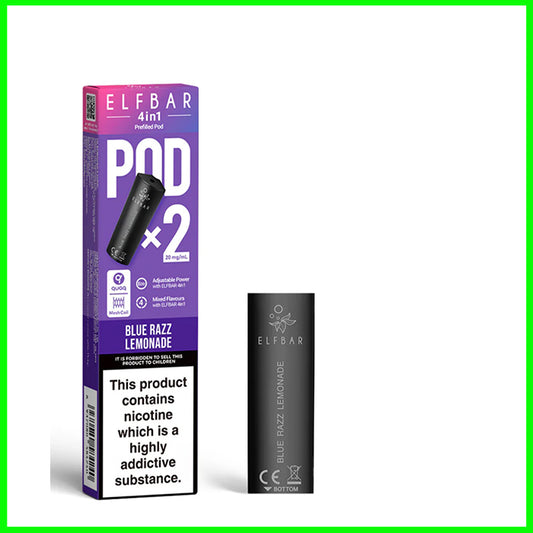 Elfbar 4in1 Pre-filled Replacement Pods - Blue Razz Lemonade