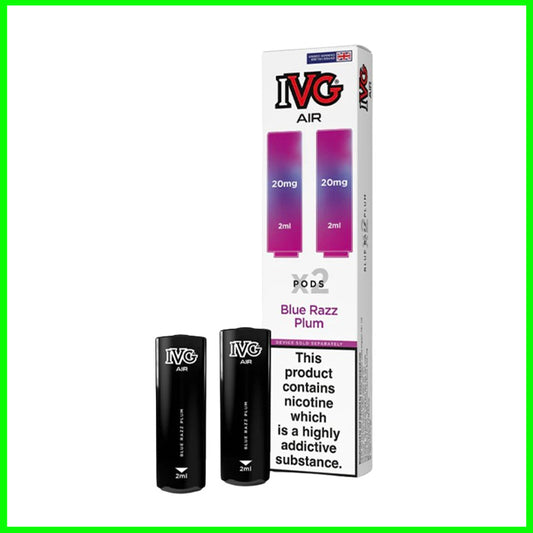 Blue Razz Plum IVG Air Replacement Pods