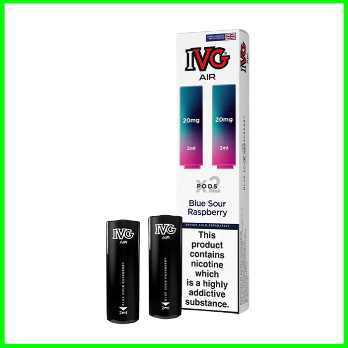 Blue Sour Raspberry IVG Air Replacement Pods