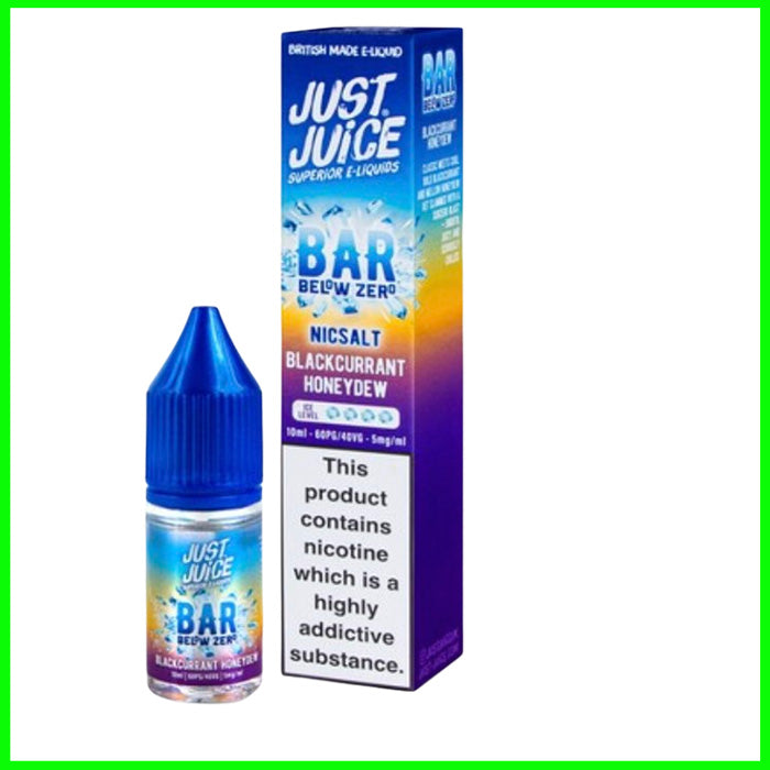 Just Juice Below Zero E-Liquid Nic Salt - Blackcurrant Honeydew