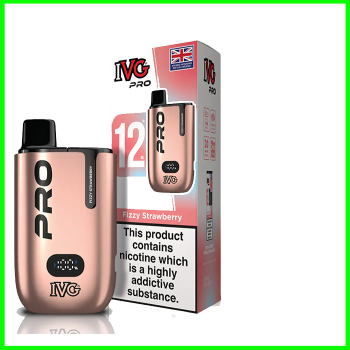 IVG Pro 12 Pod Vape - Fizzy Strawberry