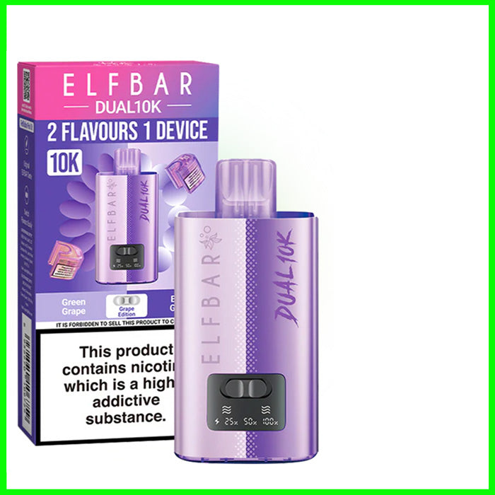 Elfbar Dual 10K Vape Kit- Grape Edition