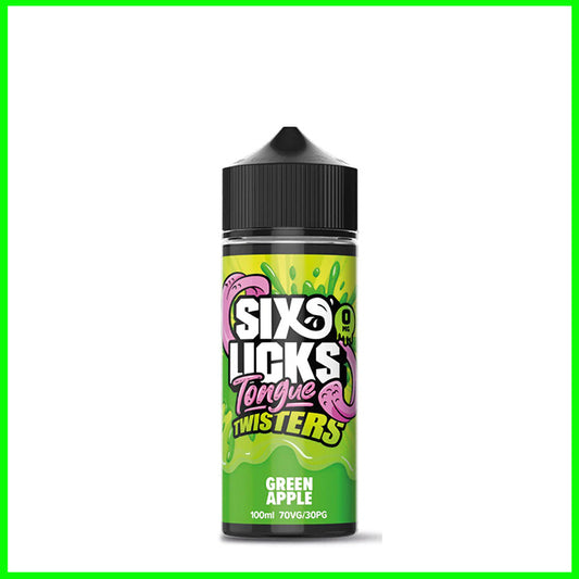 Green Apple Six Licks Tongue Twister 100ml