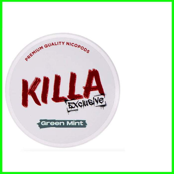 Killa Nicotine Pouches - Green Mint