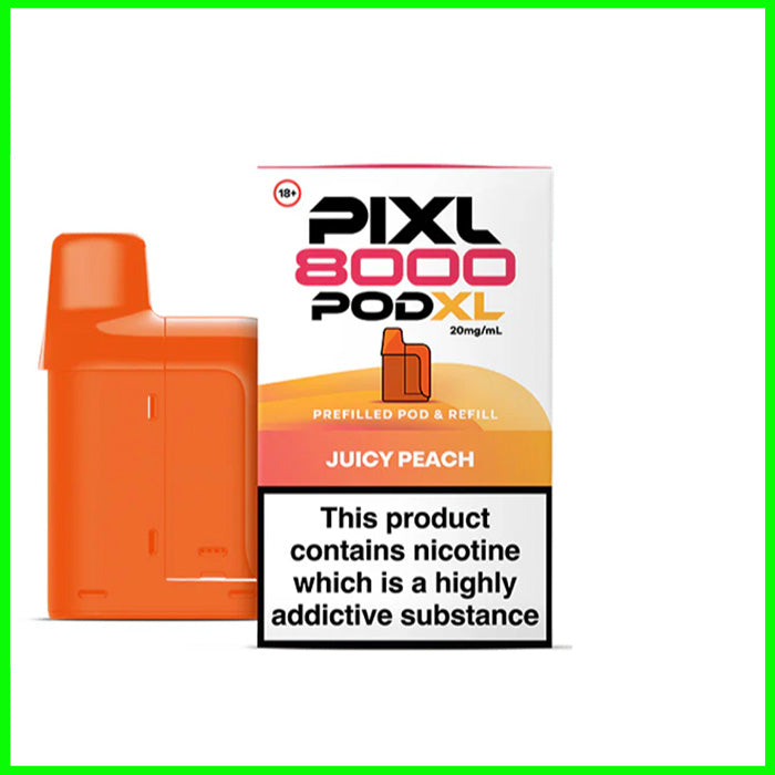 Juicy Peach Pixl 8000 Refill Pod