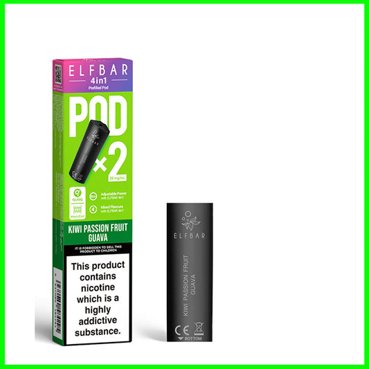 Elfbar 4in1 Pre-filled Replacement Pods - Kiwi Passionfruit Guava