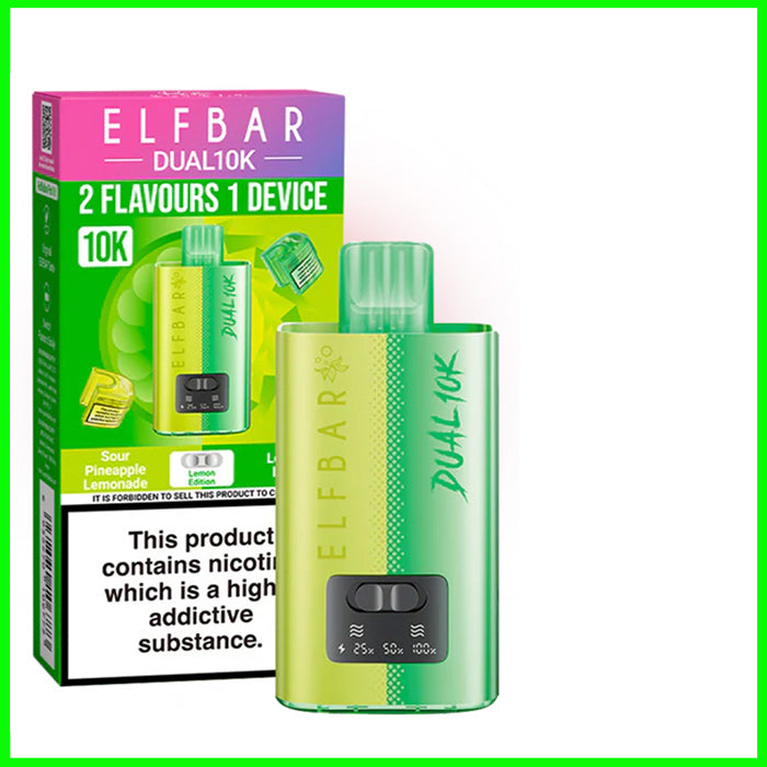 Elfbar Dual 10K Vape Kit- Lemon Edition