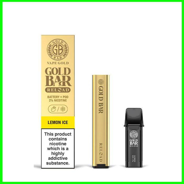 Lemon Ice Gold Bar Reload Pre-filled Pod Kit