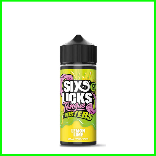 Lemon Lime Six Licks Tongue Twister 100ml