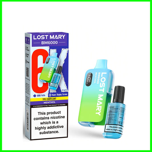 Menthol Lost Mary BM6000 Disposable