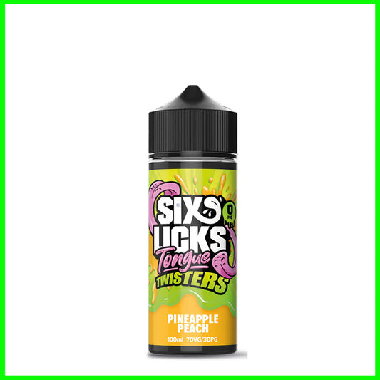 Pineapple Peach Six Licks Tongue Twister 100ml