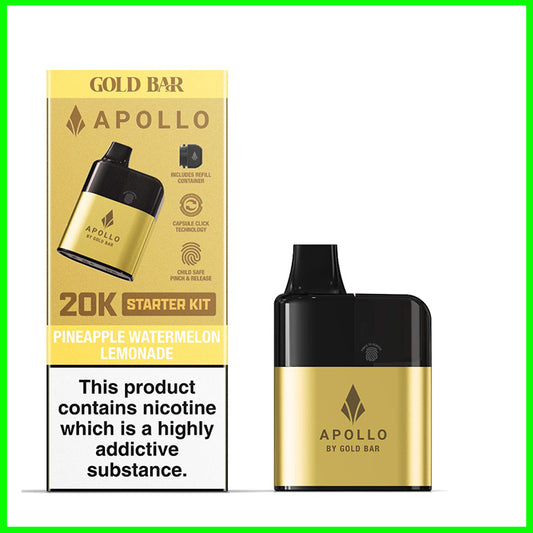 Pineapple Watermelon Lemonade Gold Bar Apollo 20k Pod Kit