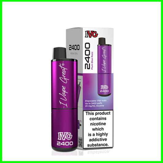 Plum Blue Razz IVG 2400 Disposable