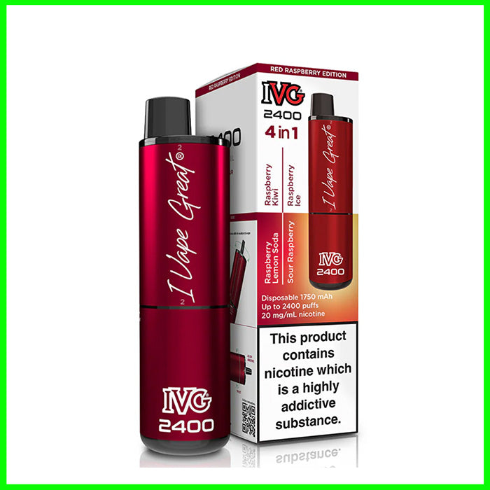 Red Raspberry Edition IVG 2400 Disposable