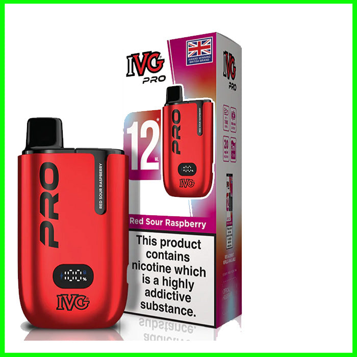 IVG Pro 12 Pod Vape - Red Sour Raspberry