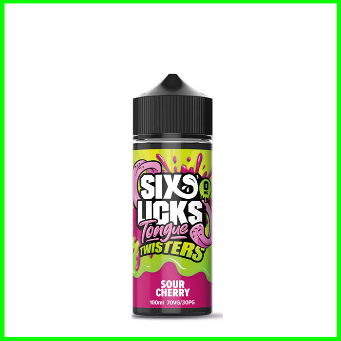 Sour Cherry Six Licks Tongue Twister 100ml