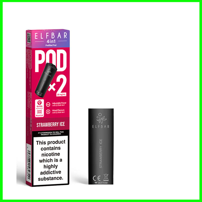 Elfbar 4in1 Pre-filled Replacement Pods - Strawberry Ice