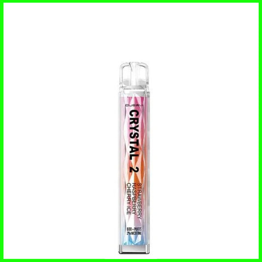 Strawberry Raspberry Cherry Ice Quevvi Crystal 2 Disposable