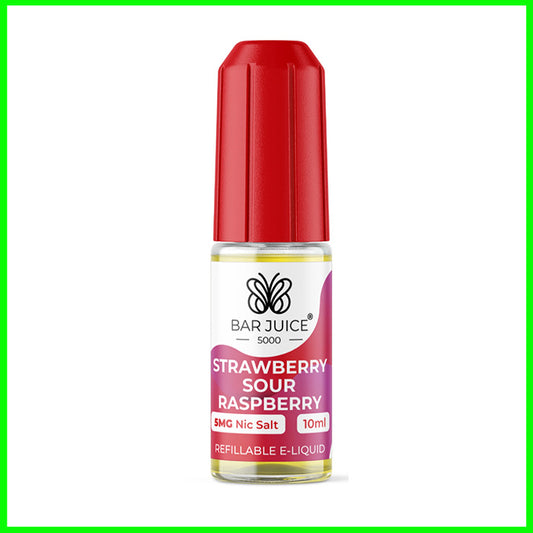 Strawberry Sour Raspberry Bar Juice 5000 Nic Salt 10ml