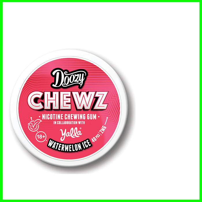 Watermelon Ice Doozy Chewz Nicotine Gum