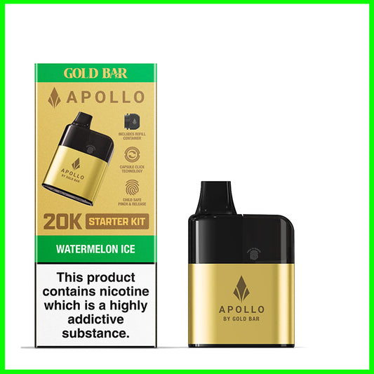 Watermelon Ice Gold Bar Apollo 20k Pod Kit